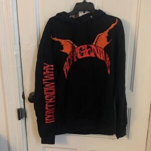 Boygenius Black and Orange Graphic Hoodie